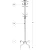 Free Standing Coat Rack 12 Hooks For Entryway - Black - Image 4
