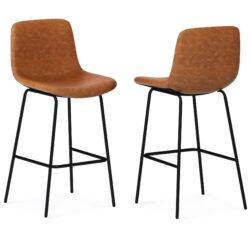 Jolie - Bar Stool (Set of 2) - Camel Brown