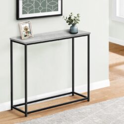 Accent Console Table For Entryway, Contemporary Convenient Design - Gray