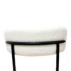 Mid Century Modern White Dining Chair (Set of 2) With Curved Backrest And Metal Legs - White / Black - Image 13