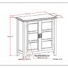 Burlington - Low Storage Cabinet - Black - Image 11
