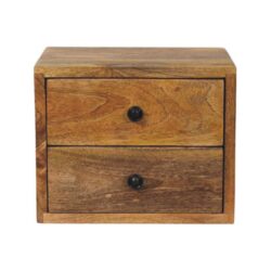 Solis - 2 Drawer Wall Mounted Nightstand - Beige