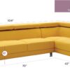 Riveredge - Sectional - Yellow - Image 7