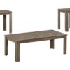 Table Set, Coffee, End, Side, Accent For Living Room Transitional (Set of 3) - Taupe - Image 6