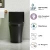 1 Piece Toilet With Dual Flush And Soft Closing Seat - Matte Black - Image 15
