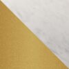 Modern Glam Metal And Faux Marble Coffee Table - White / Gold - Image 5