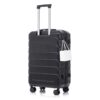 Set 3 Pieces 20" / 24" / 28" Abs Spinner Wheel Luggage, Matching Color, With Combination Lock - Black - Image 23