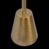 Lumina - Floor Lamp With Rotary Switch Triple Spots Cone Base - Gold - Image 4