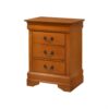 Louis Phillipe - 3 Drawer Nightstand - Oak - Image 2