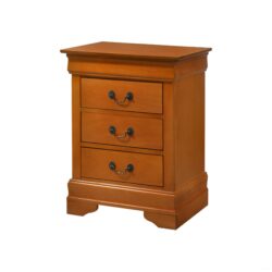 Louis Phillipe - 3 Drawer Nightstand - Oak