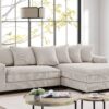 Luxe - Oversized 2 Piece Right Facing Sectional Couches For Living Room, L Shaped Sofa With Chaise - Ivory - Image 7