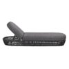 Willow - Sunbrella Upholstered Patio Lounger - Graphite Gray / Black - Image 6