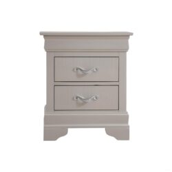 Lorana - Modern Nightstand - Silver Champagne