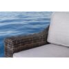 Wicker Outdoor Loveseat With Cushions - Espresso / Gray - Image 6