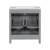 30" Bathroom Vanity With Sink And Soft Close Doors - Gray - Image 12