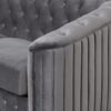 Upholstered Loveseat Sofa With Thick Removable Seat Cushion - Gray - Image 21