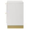 2 Drawer Bedroom Nightstand With And Wooden Furniture - Gold / White - Image 7