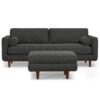 Morrison - Sofa And Ottoman Set - Charcoal Gray - Image 10