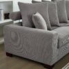 Modular Sectional Sofa, 5 Seater Oversized Convertible L & U Shaped Couch, Corduroy Fabric - Gray - Image 7