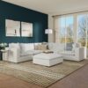 Jasmine - Corner Sectional Sofa And Ottoman - Gray - Image 17