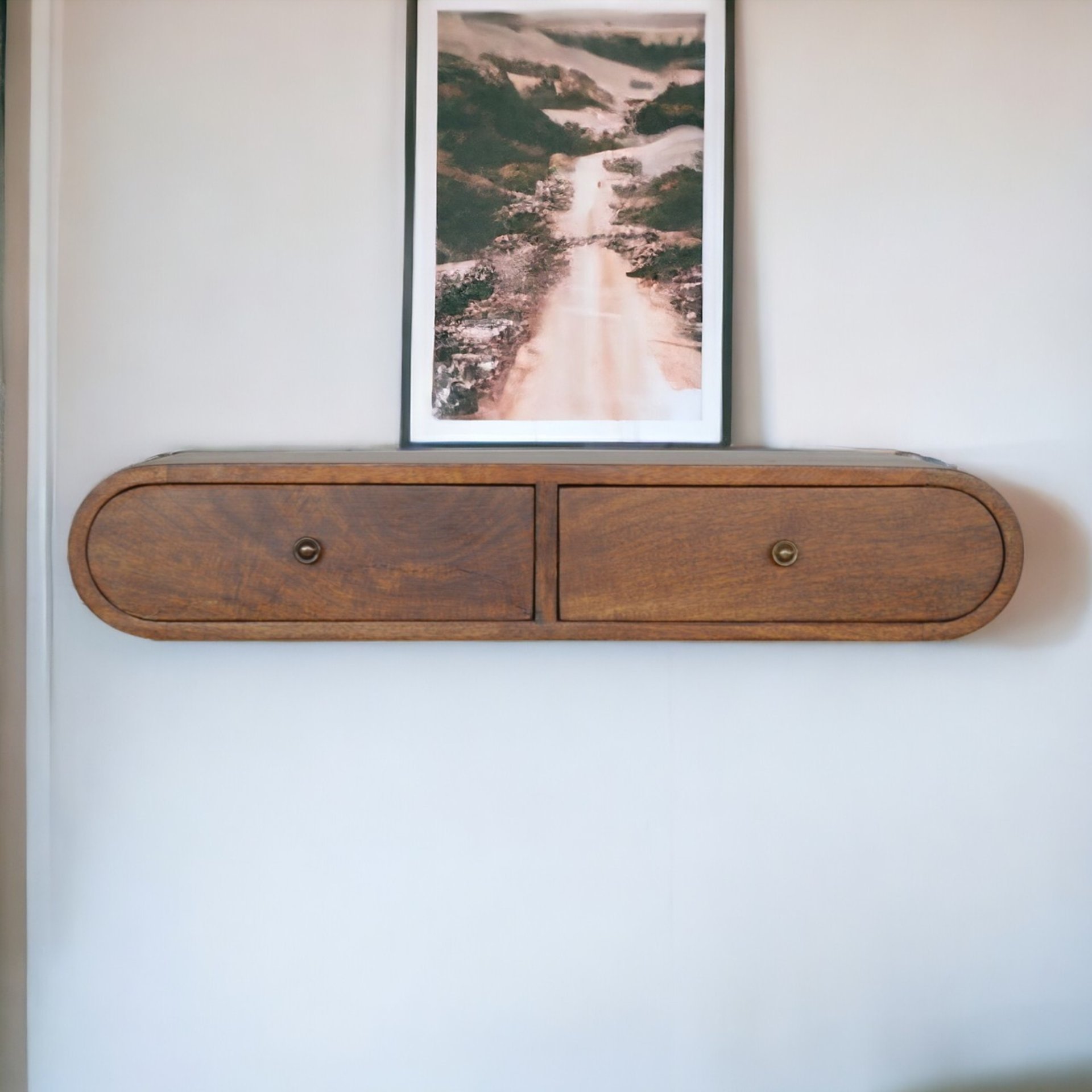 London - Floating Console - Chestnut - Image 2