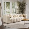 Alana - Tufted Sofa - Ivory / White - Image 2