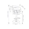 Lowell - Adjustable Swivel Bar Stool - Stone Gray - Image 10