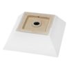 16" 6" Modern European Square Vessel Sink Glossy Porcelain Bathroom Vanity Top Above Counter Ceramic Basin - White - Image 5