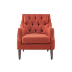 Qwen - Button Tufted Accent Chair - Spice