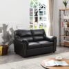 Chic Padded Love Seat For Modern Living - Black - Image 4