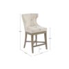 Carson - Counter Stool With Swivel Seat - Cream - Image 3
