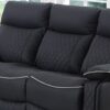 Reclining Sofa - Black - Image 8