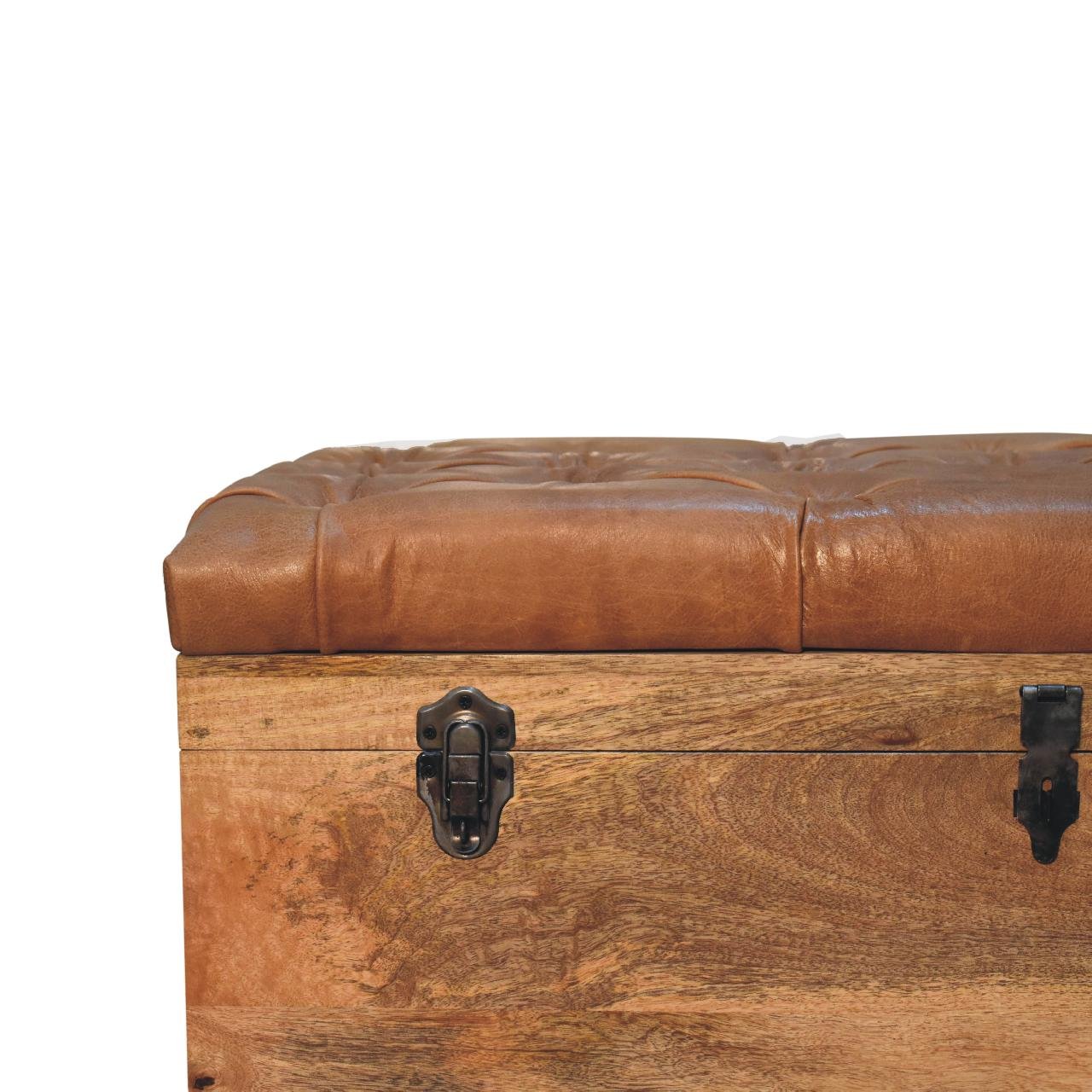 Buffalo - Hide Storage Trunk - Oak - Image 6