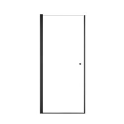 Semi Frameless Circular Pivot Shower Door With 1 / 4" Sgcc Tempered Glass - Matte Black