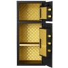 Large Double Door Coin Operated Safe, Digital Security Safe With Fireproof And Waterproof Bag, 7.0 Cubic Feet Safe Box With Hidden Code Function For Home, Office And Hotel - Black - Image 6