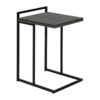 Accent Table, C - Shaped, Stylish Modern - Gray - Image 4