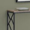Accent Console Table For Entryway, Contemporary - Taupe - Image 7
