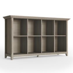 Amherst - 8 Cube Storage Sofa Table - Distressed Gray