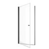 Semi Frameless Circular Pivot Shower Door With 1 / 4" Sgcc Tempered Glass - Matte Black - Image 14