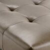 Draper - Mid Century Tufted Ottoman Bench - Ash Blonde - Image 4