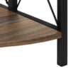 Bookshelf, Bookcase, Etagere, Corner, 4 Tier, Office, Contemporary & Modern - Brown - Image 7