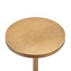 Morven - Adjustable Height Accent Table With Round Metal Top And Pedestal Base - Antique Brass - Image 8