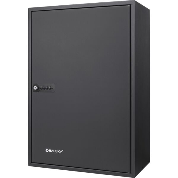 300 Key Adjustable Key Cabinet With Combination Lock - Black