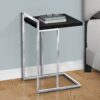 Accent Table, C - Shaped, Modern - Black - Image 9