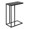 Accent Table, C - Shaped Contemporary Stylish - Gray - Image 8