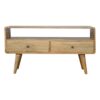 Curved Media Unit - Oak - Image 9