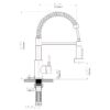 Kitchen Faucet With Pull Down Spray Head - Brushed Nickel - Image 3