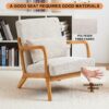 Accent Chair & Pillow Upholstered Arm Chair - Beige - Image 18