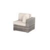 6 Person All Weather Rattan Patio Seating Set With Cushions - Gray Mix - Image 5