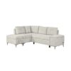 Versatile L Shaped Sofa Bed With Storage, Cup Holders, USB Ports Chenille - Beige - Image 15